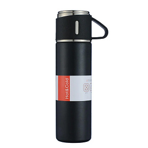 Herzberg HG-04210: Nerezová vakuově izolovaná cestovní termoska - 500 ml