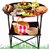 Stolik stół turystyczny składany przenośny kempingowy z pokrowcem 72 cm x 72 cm