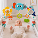 WOOPIE BABY Łuk Sensoryczny Z Zabawkami Do Łóżeczka i Wózka Słoń Papuga