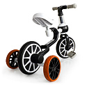 Odrážedlo 4 v 1 Pedály Boční kolečka černé ECOTOYS