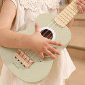Viga Dřevěné Ukulele Kytara Pro Děti Zelené S Notami