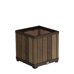 Deco čtvercový květináč Walnut