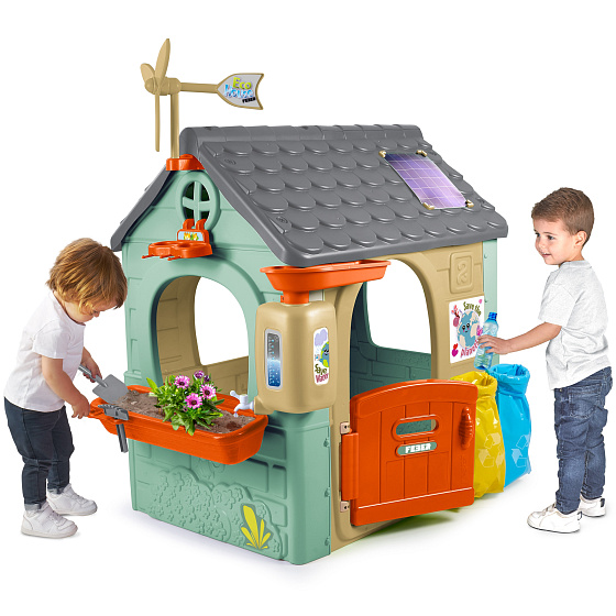 FEBER Zahradní domek Recycle Eco Třídění odpadu Zelená energie