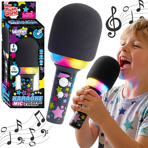 WOOPIE Bezdrátový Mikrofon Na Karaoke S Reproduktorem Černý BT