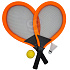 WOOPIE Velké Rakety na Tenis Badminton pro Děti Sada + Míček Košíček