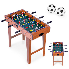 Stůl na stolní fotbal 69x35,5 cm dřevěný hra na stolní fotbal ECOTOYS