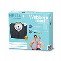 Klasická mechanická analogová koupelnová váha do 180 kg černá WEBBER BMI