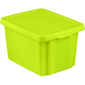 Úložný box ESSENTIALS 26l s víkem zelený