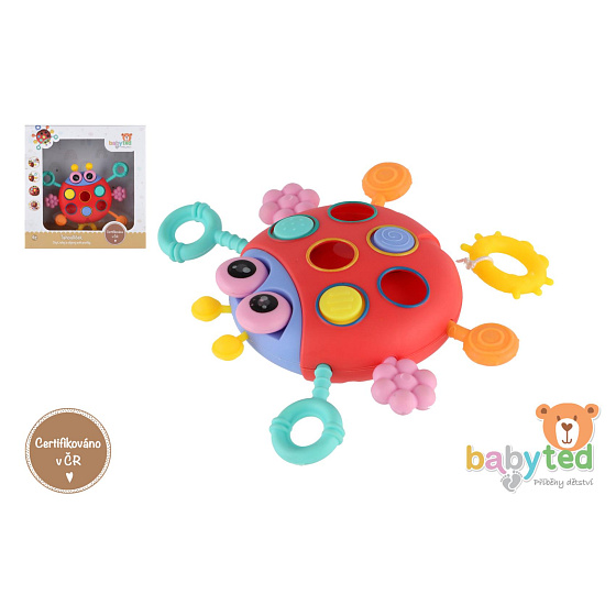 Tahoulíček beruška babyted plast 15x11cm v krabici 6m+
