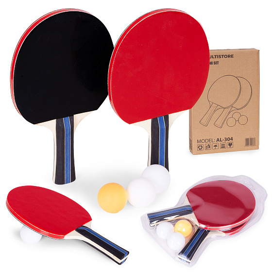 Sada na stolní tenis 2 pálky na ping-pong 3 míčky