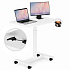Mobilne biurko 70x48 cm stolik pod laptopa regulacja wysokości 71,5-112 cm białe ModernHome