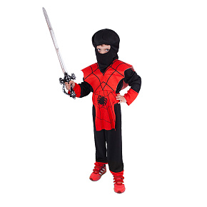 Dětský kostým červený ninja (M) Dětský kostým červený ninja (M)