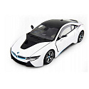 Lebula auto sběratelské kovové bmw i8 bílé