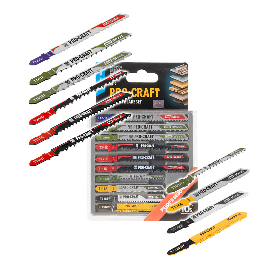 Sada pilových listů do přímočaré pily Procraft JB10
