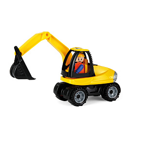 Auto Truckies bagr plast 25cm s figurkou v krabici 24m+