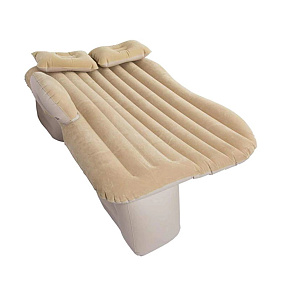 Nafukovací matrace do auta s pumpičkou 130 cm x 80 cm béžová