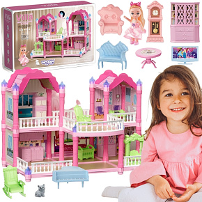 WOOPIE Domek Dla Lalek Willa Ogrodowa 156el. WOOPIE Domek Dla Lalek Willa Ogrodowa 156el.