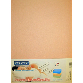 VERATEX Jersey prostěradlo jednolůžko 90x200/15 cm (č.29-béžová) VERATEX Jersey prostěradlo jednolůžko 90x200/15 cm (č.29-béžová)