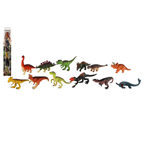 Dinosaurus 6 ks plast 2 druhy v blistru 7x43cm