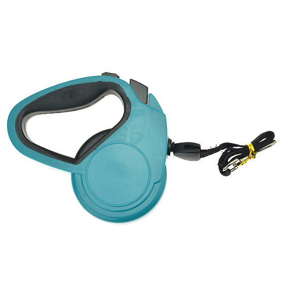 Samonavíjecí vodítko pro psy DOGS 3m, max 10kg - Světle šedé
