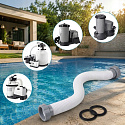 Hadice k bazénové pumpě krátká 40 cm spojka k pumpě Bestway s matkami + 2 těsnění