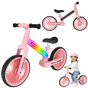 Odrážedlo Trike Fix Glow LED růžové