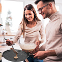 Royalty Line ‎RL-FQN24: Forged Aluminum Pancake Pan with Marble Coating