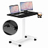 Mobilne biurko 70x48 cm stolik pod laptopa regulacja wysokości 71,5-112 cm czarny blat ModernHome