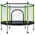 Trampolina do domu ogrodu dla dzieci siatka piłki 140cm 55inch zielona