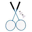 Sada na badminton 300x156 cm skládací síťka rakety košíčky kufřík MOVEPRO