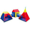 Stan pro děti domek teepee do domu zahrady wigwam + tunel sada 5v1 coil