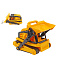 Buldozer s pásy plast 30cm na volný chod v síťce
