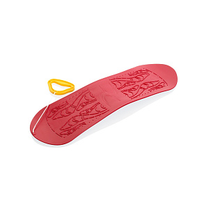 Snowboard plast 70cm červený