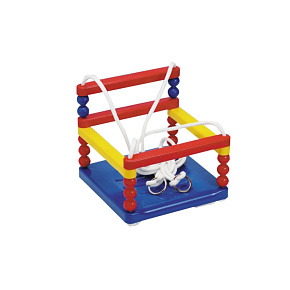 Dětská houpačka plast 32x32cm nosnost 35kg modrá