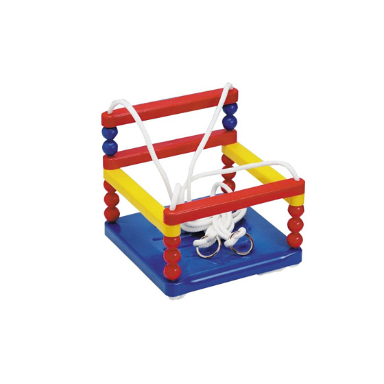 Dětská houpačka plast 32x32cm nosnost 35kg modrá