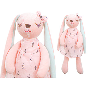 Maskotka pluszowa królik różowy 35cm