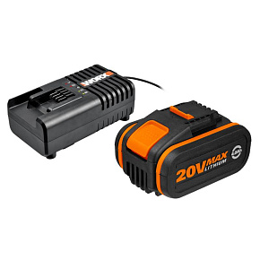 WA3604 - Akumulátor 20V 4Ah + nabíječka 20V 2A