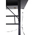 Biurko gamingowe z nadstawką LED RGB uchwyty komputerowe dla gracza 120x60cm