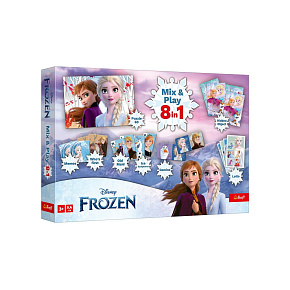 Mix & Play 8v1 Ledové království/Frozen společenská hra v krabici 40x27x5cm