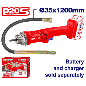 Aku 20V ponorný vibrátor pro zhutňování betonu 20V solo