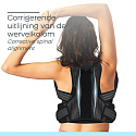 Orange Care Back support Belt - Black back strap - XL