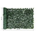 Umělý břečťan živý plot 300x100 cm zelená clona na balkon maskující