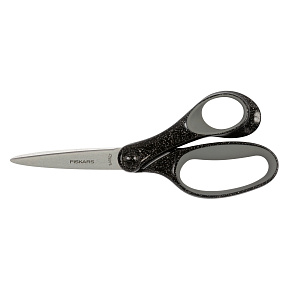 Nůžky školní 18 cm (12+), třpytivě černá