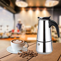 Eisenbach EB-400CM: S/S Cafetiere Expresso Coffee Maker  - 4 Cups
