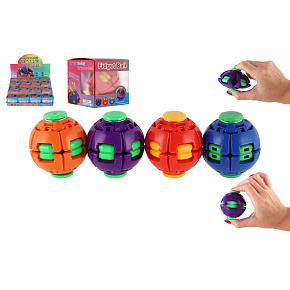 Gyroball/Míček mačkací točící antistresový 6x6,5cm 4 barvy v krabičce 12ks v boxu Gyroball/Míček mačkací točící antistresový 6x6,5cm 4 barvy v krabičce 12ks v boxu