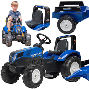 FALK Traktor na Pedały New Holland T8 z Przyczepą 3-7 lat FALK Traktor na Pedały New Holland T8 z Przyczepą 3-7 lat