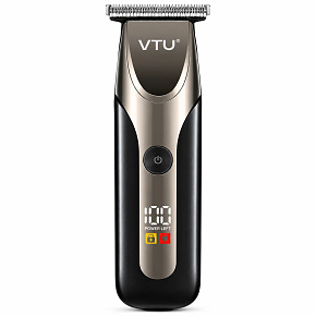 VTU VT-8018: Profesionální dobíjecí zastřihovač vlasů – nerezová T-čepel, LCD displej a USB Type-C VTU VT-8018: Profesionální dobíjecí zastřihovač vlasů – nerezová T-čepel, LCD displej a USB Type-C