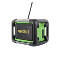 Aku / síťové rádio Procraft PJS20 DAB+, FM, Bluetooth 5.3, 80W (vč. 230V adaptéru, bez aku baterie a
