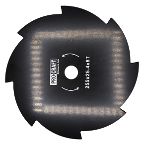 Nůž křovinořezu (kotouč) (D255*25.4) 8T PROCRAFT