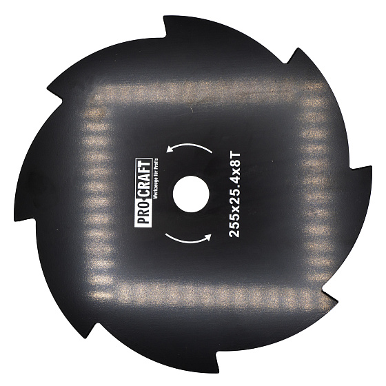 Nůž křovinořezu (kotouč) (D255*25.4) 8T PROCRAFT